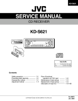 JVC KDS-621-Service-Manual